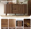 Credenza Merax con 2 ante scorrevoli e 2 cassetti, comò con Anteprima dell’immagine prodotto 9