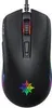 A top-down view of a black gaming mouse with RGB lighting. Anteprima dell’immagine prodotto