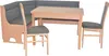 A corner bench and dining table set. Produktbild-Vorschau