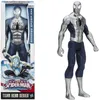 A product image showing a toy action figure of Spider-Man in its packaging and also displayed outside of the packaging. Anteprima dell’immagine prodotto