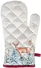 Clayre & Eef Ofenhandschuh 18x30 cm Weiß Rot Baumwolle Produktbild-Vorschau 1