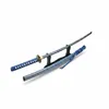 Oggetto da collezione giapponese: katana in acciaio blu Anteprima dell’immagine prodotto 3