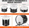 5-dielna bicia súprava Drum full size s trónnym stojanom Náhľad obrázku produktu 3