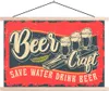 MuchoWow® Textilposter Mancave - Bier - Gläser - Vintage Produktbild-Vorschau 1