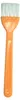 A close-up studio shot of an orange cleaning brush with white bristles against a white background. Produktbild-Vorschau