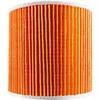 A close-up view of an orange pleated cylindrical air filter. Anteprima dell’immagine prodotto