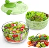 Salatschleuder mit Deckel, 4,5L Salatschüssel und Masche, Produktbild-Vorschau 6