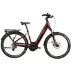 A studio shot of a burgundy electric bicycle against a white background. Produktbild-Vorschau