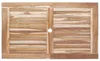 vidaXL Klappbarer Gartentisch Natur 120 x 70 x 75,5 cm Produktbild-Vorschau 5