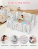 Dripex Laufgitter Laufstall Baby Absperrgitter 14-Paneele Produktbild-Vorschau 4