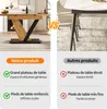 MODFU Table à Manger Extensible - Pieds Métalliques Voir les images du produit 6