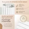 Floranica Bordura per Giardino in legno 30 x 200 cm Bianco Anteprima dell’immagine prodotto 2