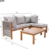 Flieks Lounge Gartenmöbel Sets 3 Teilig, Terassenmöbel Set Produktbild-Vorschau 7