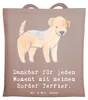 Mr. & Mrs. Panda Tote Bag Border Terrier Moment - Braun Produktbild-Vorschau 1