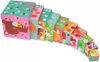 A set of colorful stacking blocks arranged in a descending staircase formation. Anteprima dell’immagine prodotto