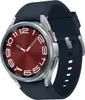 A close-up studio shot of a smartwatch with a navy band and a red watch face. Produktbild-Vorschau