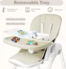 JOIEYOU Kinderhochstuhl Baby Hochstuhl Mobile Klappbar Produktbild-Vorschau 3
