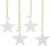 12 Sterne aus Porzellan, weiß, Weihnachtsbaumschmuck, Produktbild-Vorschau 4
