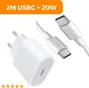 20W USB-C Schnellladegerät + 2m Kabel – Universelles Produktbild-Vorschau 1