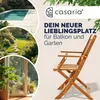 CASARIA® 2er Set Gartenstuhl Balkonstuhl Holz Sydney Produktbild-Vorschau 2