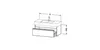Waschtischunterbau KETHO 455x1000x410mm weiß hochglanz weiß Produktbild-Vorschau 2