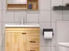 Porte-papier hygiénique avec étagère pour téléphone noir WC Voir les images du produit 7