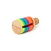 Segnabicchieri arcobaleno in sughero per vino in un set di Anteprima dell’immagine prodotto 4
