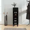 vidaXL Scarpiera nera 30x35x105 cm Materiale a base di Anteprima dell’immagine prodotto 2