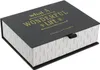 A black gift box with gold lettering and a decorative pattern on the sides. Produktbild-Vorschau