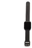 A black smartwatch with a black band is shown against a white background. Podgląd zdjęcia produktu