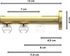 Interdeco Innenlaufstange / Gardinenstange mit Innenlauf Produktbild-Vorschau 2