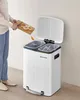 SONGMICS Kuchyňský odpadkový koš, pedálový koš, 2 x 20 l, Náhled obrázku produktu 2