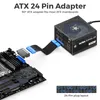 deleyCON ATX 24 Pin Winkel Adapter 90 Grad Power Strom Produktbild-Vorschau 4