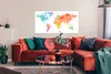 MuchoWow® Poster Weltkarte - Regenbogen - Aquarell 120x60 Produktbild-Vorschau 2