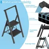 XINZI 2-stopniowa składana drabina z poręczą, Podgląd zdjęcia produktu 3