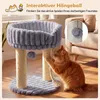 COSTWAY Katzenbaum en peluche, griffoir avec plateforme de Voir les images du produit 5