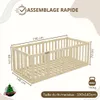 Crazy Pine Kinderbett 140x190 cm – Natürlichem Holz - Produktbild-Vorschau 8