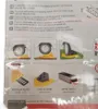 The image shows the packaging of a Fiamma product, with multiple languages describing its features and illustrations of its use. It also displays individual product components like an anti-slip plate, chock level, and level bag. Produktbild-Vorschau