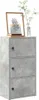vidaXL Libreria grigio cemento 40x24x77 cm materiale a base Anteprima dell’immagine prodotto 1