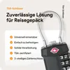 TSA Zahlenschloss mit Stahlkabel für Gepäck und Koffer – Produktbild-Vorschau 7