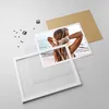 Gerahmtes Poster - Weißer Rahmen - Haare Frau Strand - Produktbild-Vorschau 4