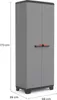 Keter Armoire multi-usages Stilo Gris et noir 173 cm Voir les images du produit 9