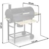 Garten-Holzkohlegrillfass mit Kamin, Ablagen, Thermometer Produktbild-Vorschau 14