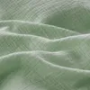 Musselin Bettwäsche 155x220 cm Grün mit einem Kissenbezug Produktbild-Vorschau 3
