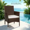 Lot de 2 fauteuils de jardin en rotin avec 2 sets de Voir les images du produit 9