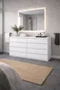 Bílá komoda se zásuvkami, 120 cm, 8 zásuvek, vhodná do Náhled obrázku produktu 2