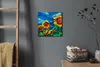 Coloray Uhr auf Leinwand 30x30 cm Wand Uhr Dekoration Produktbild-Vorschau 4