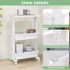 Wózek z 3 poziomami, mobilny wózek do serwowania z Podgląd zdjęcia produktu 4