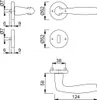 HOPPE Drückergarnitur Vitória 1515/42KV/42KVS,BB,8,F9,TS Produktbild-Vorschau 2