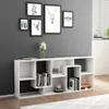 vidaXL Regál biely 67x24x161 cm odvodený výrobok z dreva Náhľad obrázku produktu 3